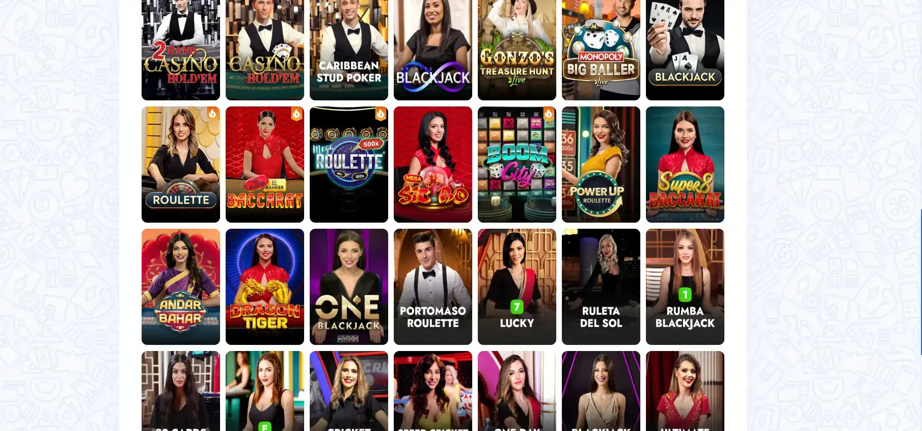 Коллекция игровых автоматов в казино Олимп на экране компьютера